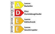 Einbauküche Senso, koralle/Nussbaum Nachbildung, inkl. Elektrogeräte