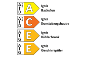 Einbauküche Wida/Plamos, anthrazit/Wildeiche Nachbildung, inkl. Elektrogeräte