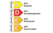 Einbauküche Bailo, beton hell Nachbildung, inkl. Elektrogeräte