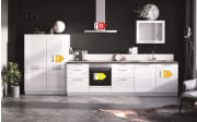Einbauküche Perfect  Brillant, Hochglanz polarweiß, inkl. Siemens Elektrogeräte