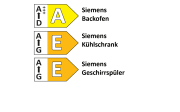 Einbauküche AV 2130, Hochglanz weiß, inkl. Siemens Elektrogeräte