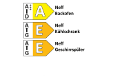 Einbauküche AV 2130, Hochglanz weiß, inkl. Neff Elektrogeräte