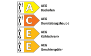 Einbauküche Laser brillant/Vancouver, perlgrau, inkl. AEG Elektrogeräte