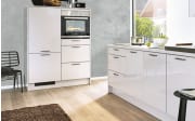Einbauküche Perfect Brillant, Hochglanz satin, inkl. Privileg Elektrogeräte