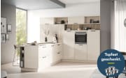 Einbauküche Perfect brillant, crema magnolia, inkl. Privileg Elektrogeräte