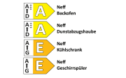 Einbauküche Roma, graphit matt, inkl. Neff Elektrogeräte