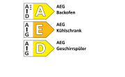 Einbauküche Uno, polarweiß, inkl. AEG Elektrogeräte