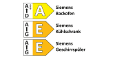 Einbauküche Uno, kristallweiß, inkl. Siemens Elektrogeräte