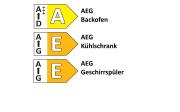 Einbauküche Perfect brillant/Bali, weiß, inkl. AEG Elektrogeräte