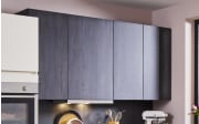 Einbauküche Laser Soft/Comet, weiß/schwarz, inkl. Siemens Elektrogeräte