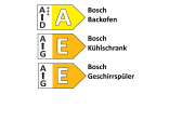 Einbauküche Uno/Walden, schwarz/Eiche wild Nachbildung, inkl. Bosch Elektrogeräte