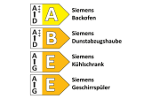 Einbauküche Uno, satin, inkl. Siemens Elektrogeräte