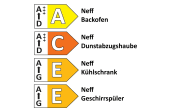 Einbauküche Uno, weiß, inkl Neff Elektrogeräte