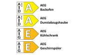 Einbauküche Uno, graphit, inkl. AEG Elektrogeräte