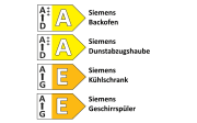 Einbauküche Uno, graphit, inkl. Siemens Elektrogeräte