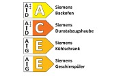 Einbauküche Calgary, Samteiche schwarz Nachbildung/Samteiche greige Nachbildung, inkl. Siemens Elektrogeräte