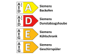 Einbauküche Felde, schiefergrau Hochglanz, inkl. Siemens Elektrogeräte