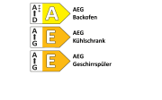 Einbauküche Lenzen, schwarzbeton, inkl. AEG Elektrogeräte