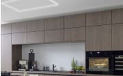 Einbauküche Stadum/Torna, schwarz/Nussbaum Nachbildung, inkl. Bosch Elektrogeräte