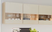 Einbauküche Rosian/Felde, Eiche San Remo Nachbildung/magnolia Hochglanz, inkl. Privileg Elektrogeräte