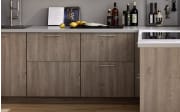 Einbauküche Rosian/Lenzen, Eiche Bergamo Nachbildung/seidengrau, inkl. Siemens Elektrogeräte