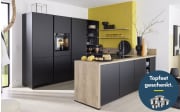 Einbauküche Torna, schwarz matt, inkl. Neff Elektrogeräte