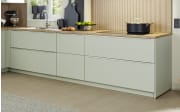 Einbauküche Sunta, jade, inkl. AEG Elektrogeräte