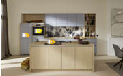 Einbauküche Sunta/Stadum, Eiche Como Nachbildung/sky, inkl. Siemens Elektrogeräte