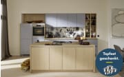 Einbauküche Sunta/Stadum, Eiche Como Nachbildung/sky, inkl. Siemens Elektrogeräte
