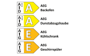 Einbauküche Stadum, Nussbaum Milano Nachbildung, inkl. AEG Elektrogeräte