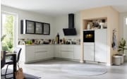 Einbauküche Esilia, sandfarbig, inkl. Bosch Elektrogeräte
