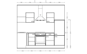 Einbauküche IP 1200, magnolienweiß, inkl. Privileg Elektrogeräte