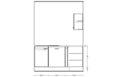 Einbauküche IP 1200, magnolienweiß, inkl. Privileg Elektrogeräte