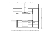 Einbauküche IP 1200, Seeahorn Nachbildung, inkl. Elektrogeräte