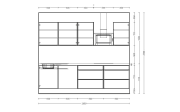 Einbauküche IP 1200, schwarz, inkl. Elektrogeräte