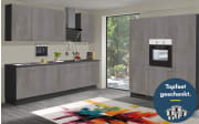 Einbauküche Star 236, beton natur Nachbildung, inkl. Elektrogeräte