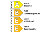 Einbauküche IP 1200, Beton natur Nachbildung, inkl. Elektrogeräte