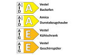 Einbauküche IP 3150/IP 1200, schwarzbeton, inkl. Elektrogeräte