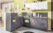 Einbauküche PN100, graphitgrau, inkl. Siemens Elektrogeräte