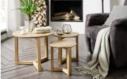 Couchtisch Faye, Asteiche massiv