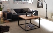 Couchtisch Sakura II, Asteiche massiv, schwarz lackiert