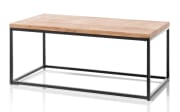 Couchtisch Sakura III, Asteiche massiv, schwarz lackiert