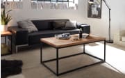 Couchtisch Sakura III, Asteiche massiv, schwarz lackiert