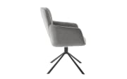 Stuhl Amber 2, grau, inkl. Drehfunktion