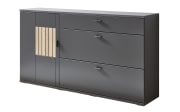 Sideboard Mariara, grau, Eiche Artisan Nachbildung