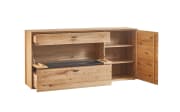 Sideboard Olvera, teilmassive Asteiche