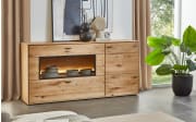 Sideboard Olvera, teilmassive Asteiche