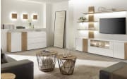 Sideboard Caya, weiß/Kerneiche Umato, inkl. Softclose Funktion 