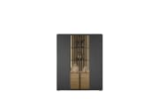 Highboard Selino, Birke massiv/anthrazit