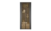 Standvitrine Selino, Birke massiv/anthrazit, 77 cm